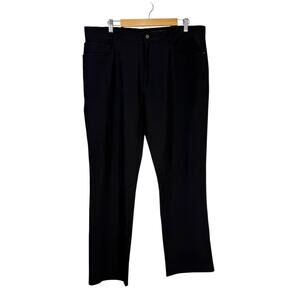 FJ Foot Joy Pants Mens 38x30 Black Athletic Performance Tech Golf Chino